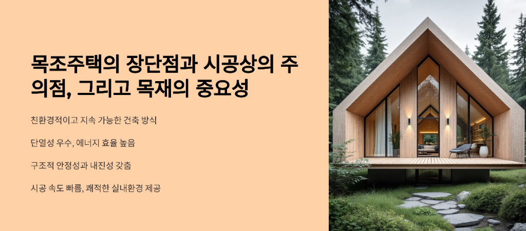 목조주택의 장단점과 시공상의 주의점 대한 이미지