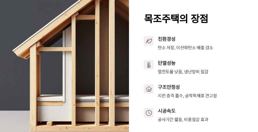 목조 주택의 장단점과 시공상 의 주의 점 에 대한 설명 이미지