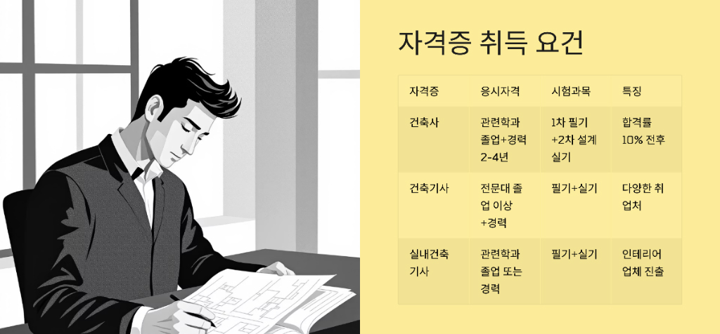자격증 취득요건 설명
