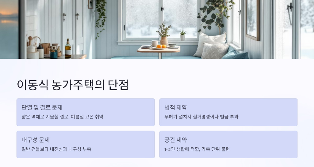 농가 주택 의 단점
