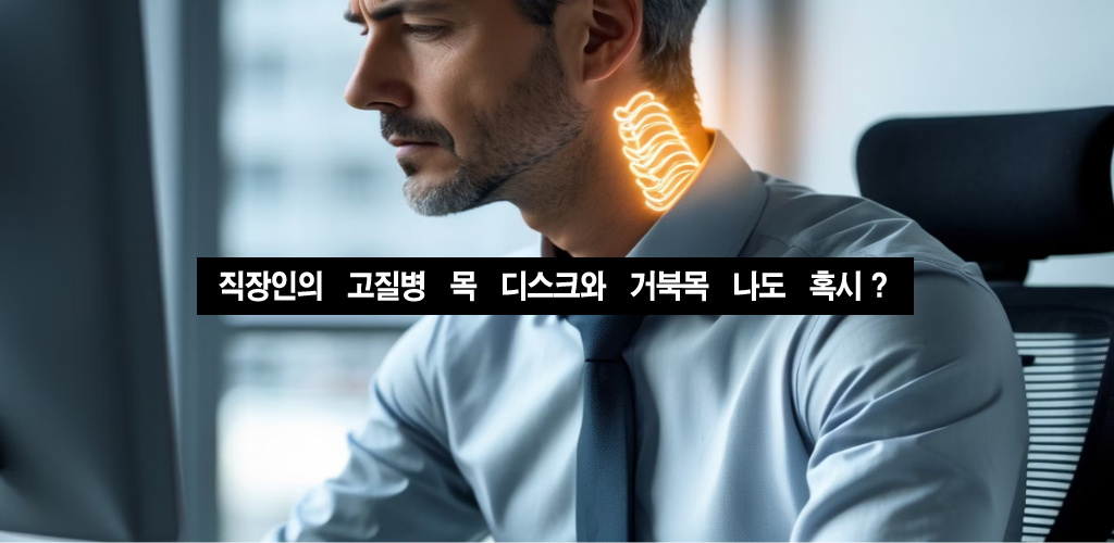직장인의 고질병, 목디스크와 거북목… 나도 혹시?