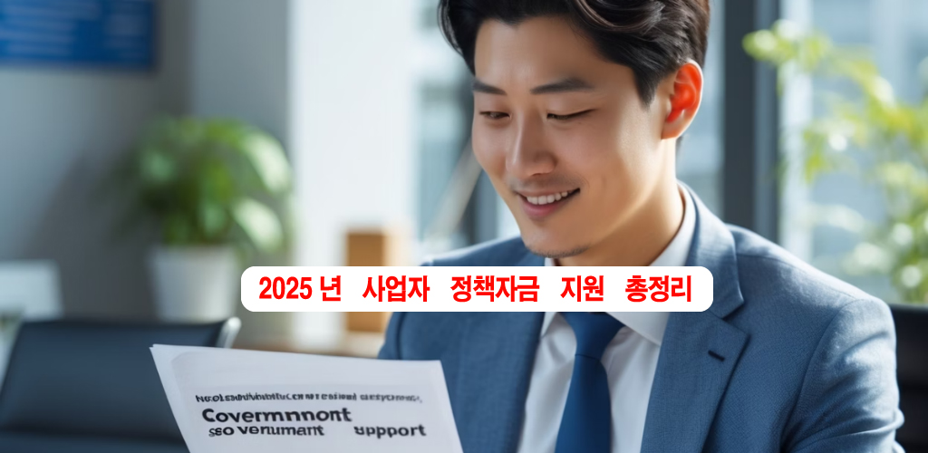 2025년 사업자 정책자금 지원 총정리