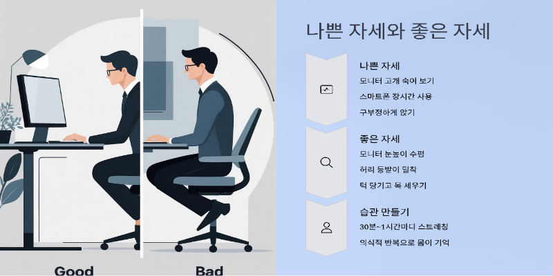 직장인의 고질병, 목 디스크와 거북목… 나도 혹시?