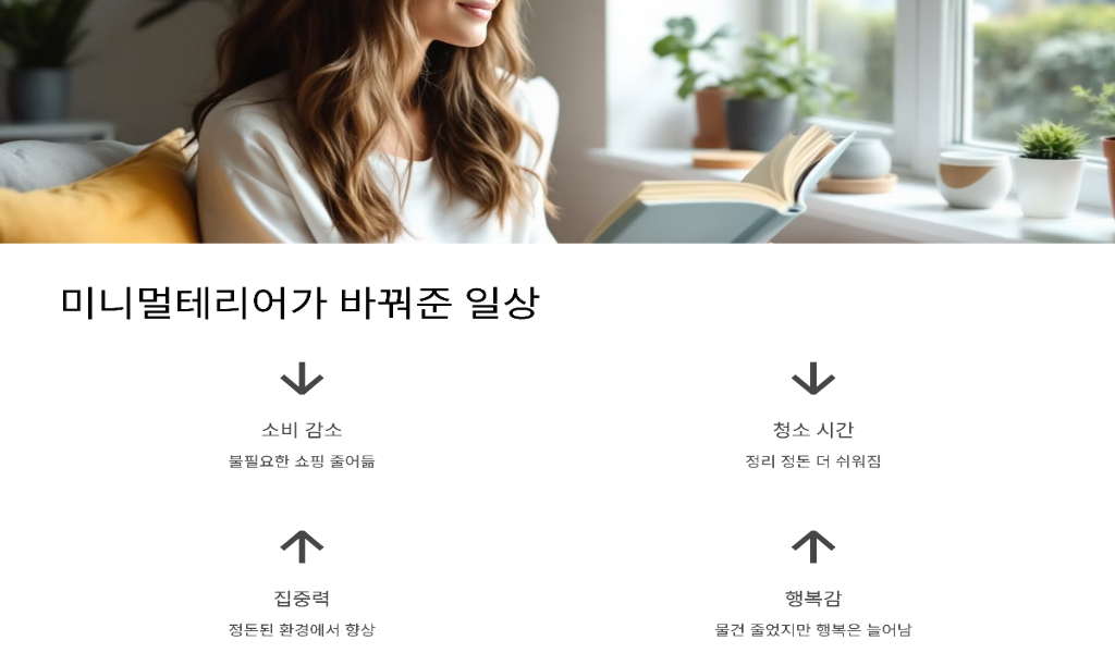 미니멀테리어 일상 설명 이미지