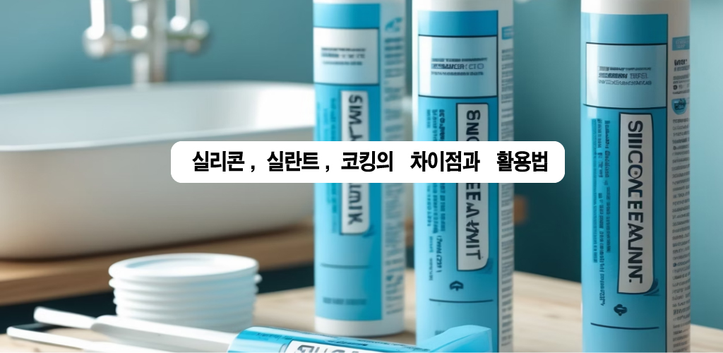 실리콘, 실란트, 코킹의 차이점과 활용법