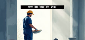 시멘트 몰탈, 제대로 알고 써보자! 몰탈 종류부터 수평몰탈·압착시멘트까지 총정리