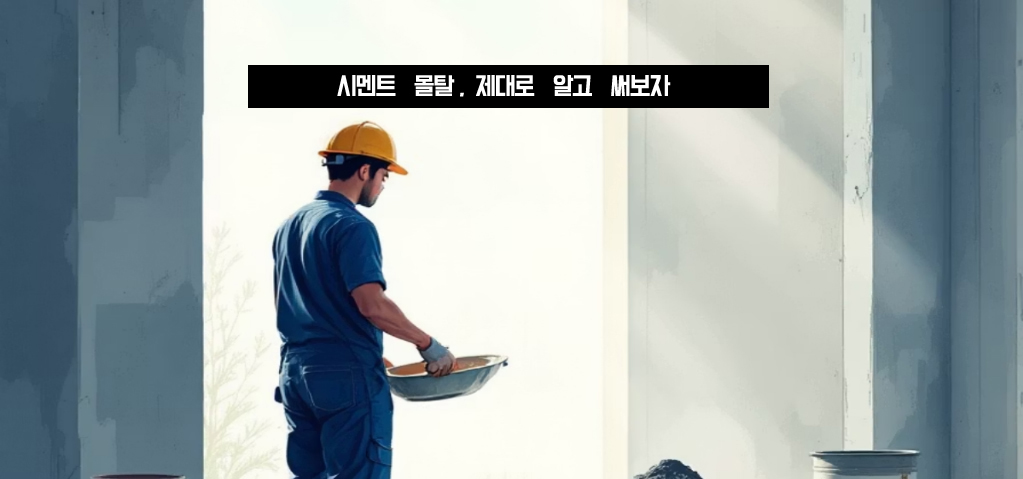 시멘트 몰탈, 제대로 알고 써보자! 몰탈 종류부터 수평몰탈·압착시멘트까지 총정리