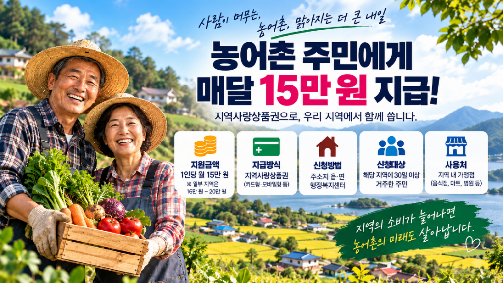농어촌 기본소득이