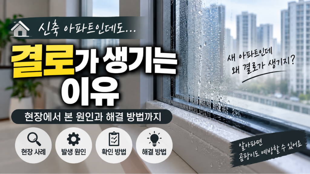 신축 아파트인데도 결로가 생기는 이유