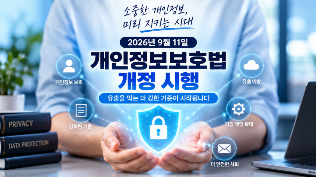 9월 11일부터 개인정보보호법 달라져요