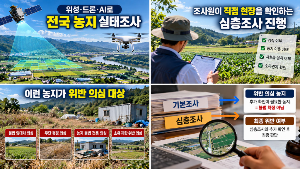 1, 농지 전수조사 총정리｜조사 대상·조사 방법·위반 의심 기준