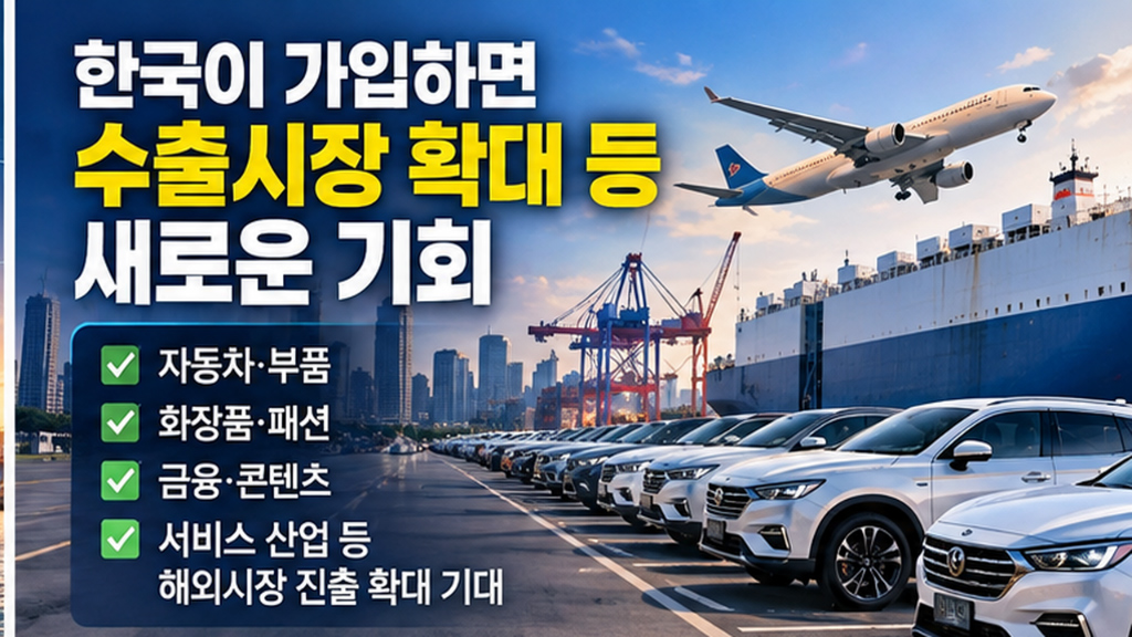 한국의 CPTPP 가입으로 기대되는 경제적 효과