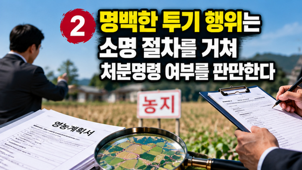  농지 소유자가 확인해야 할 사항