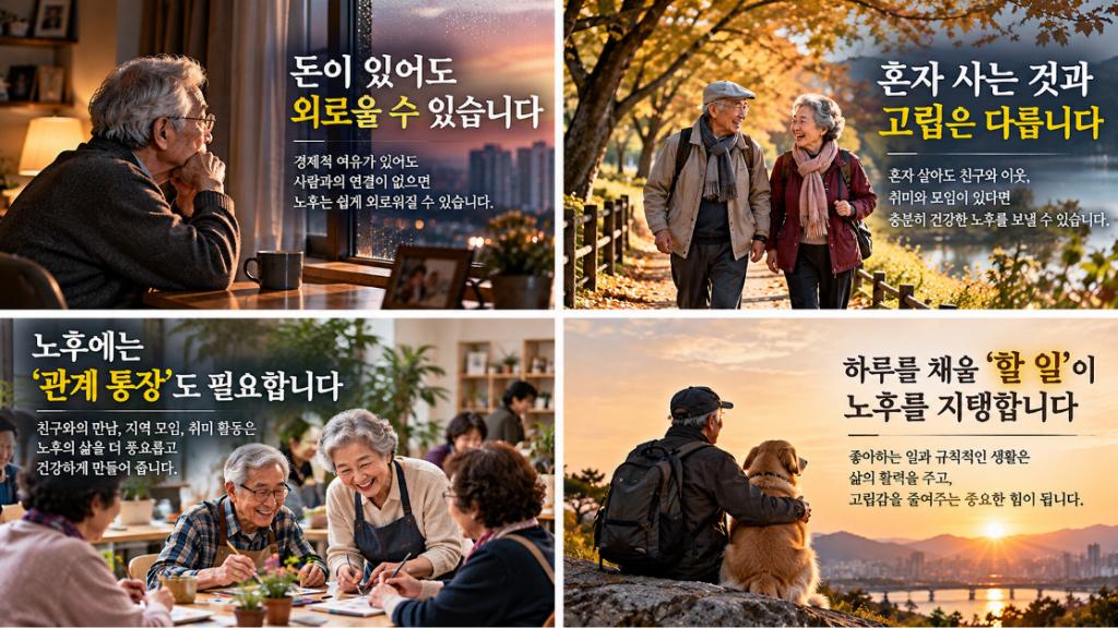 혼자 사는 것과 고립은 같은 의미가 아니다