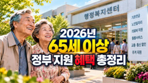 2026년 65세 이상 정부 지원 총정리: 기초연금·의료비·교통 할인·돌봄 서비스 신청 방법