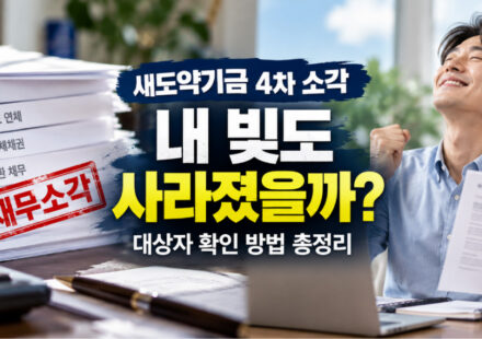 새도약기금 4차 소각 대상자 확인 방법｜장기 연체채권 1조 6천억 원 소각