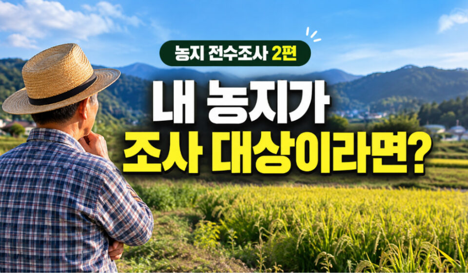 2편,농지 전수조사 대상이라면? 농사를 짓지 않는 농지·상속농지·임대차·농막까지 확인 농지 전수조사 대상이라면? 농사를 짓지 않는 농지·상속농지·임대차·농막까지 확인