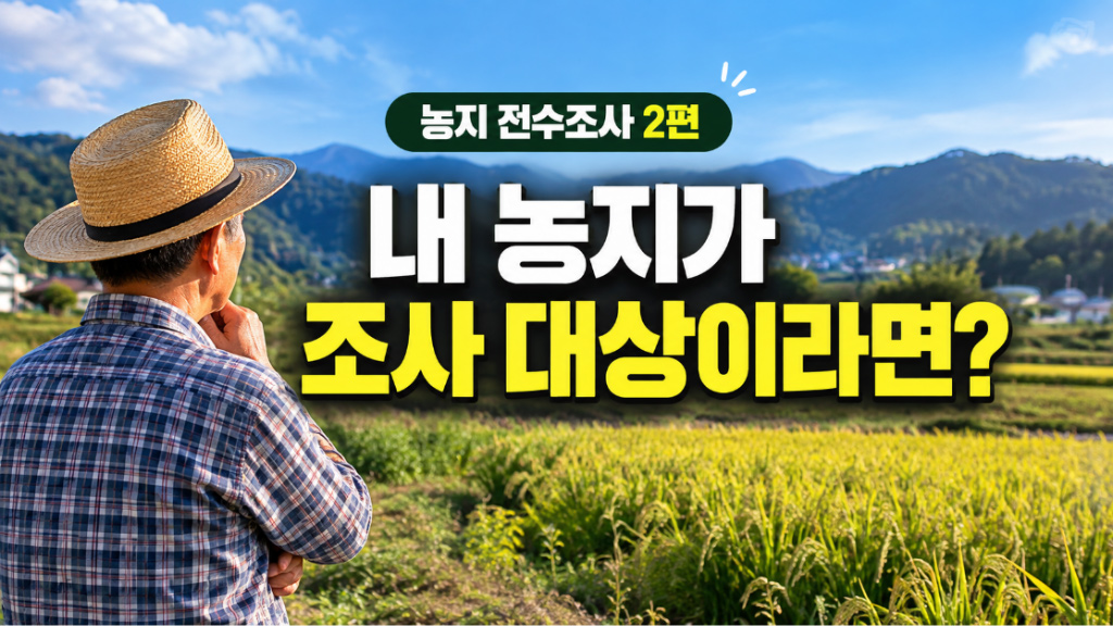 농지 전수조사 대상이라면? 농사를 짓지 않는 농지·상속농지·임대차·농막까지 확인