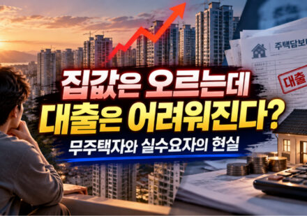 집값은 오르는데 대출은 어려워진다? 무주택자와 실수요자의 주택 구입 장벽 분석 집값은 오르는데 대출은 어려워진다? 무주택자와 실수요자의 주택 구입 장벽 분석