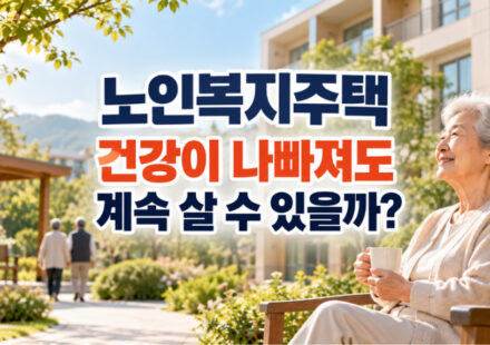 노인복지주택 거주 기준 완화 추진, 건강 악화 후에도 계속 살 수 있을까?