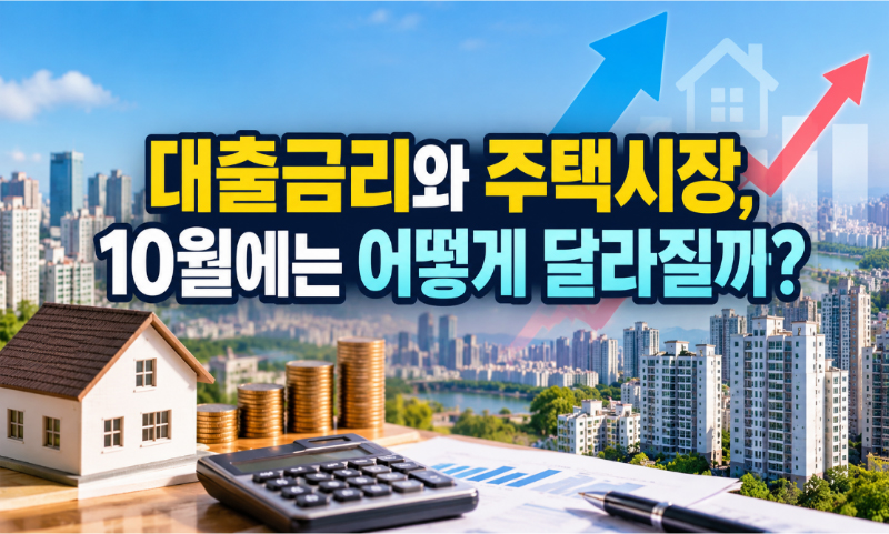 대출금리와 주택시장, 26.10월에는 어떻게 달라질까?