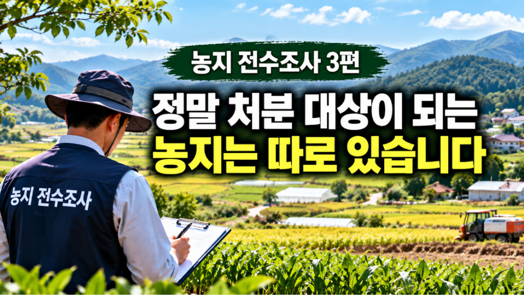농지 전수조사 3편|농사를 안 짓는다고 모두 처분?